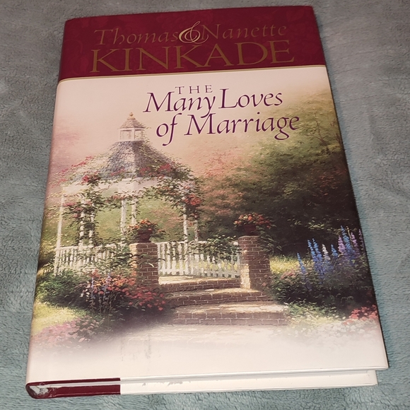Thomas Kinkade Romantic Garden Coffee Table Book - Red and Cream - Picture 1 of 3